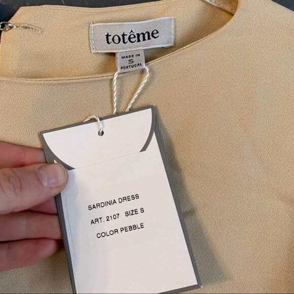 NWT Toteme Sardinia dress in pebble size small - Picture 6 of 7